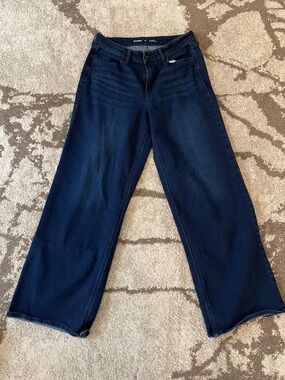 Old Navy Dark Blue Wide-Leg Jeans for Women
